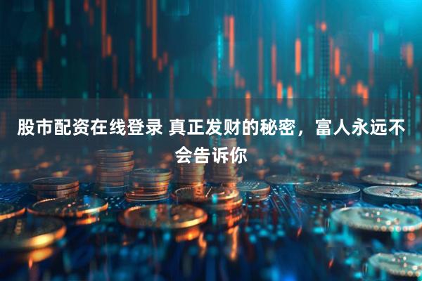 股市配资在线登录 真正发财的秘密，富人永远不会告诉你